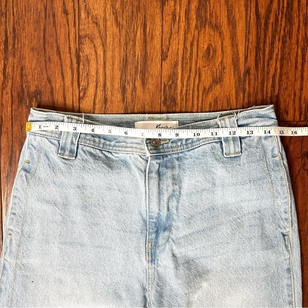 KanCan Estilo 100% Cotton Straight Leg High Rise Lightwash Denim Jeans Size 27 - Picture 12 of 16